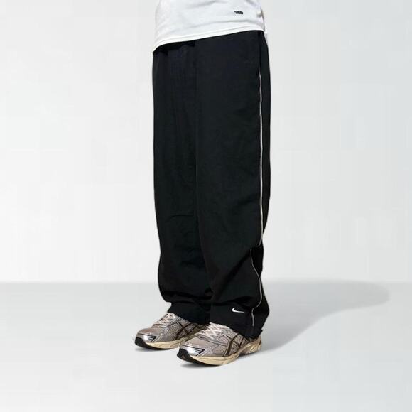 Y2K Nike track pants wide leg baggy nylon - Picture 1 of 5